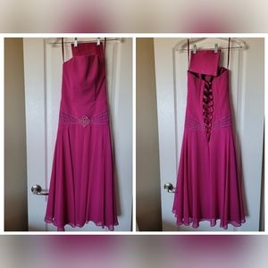 Dark Fuchsia Raylia Dress Size 4